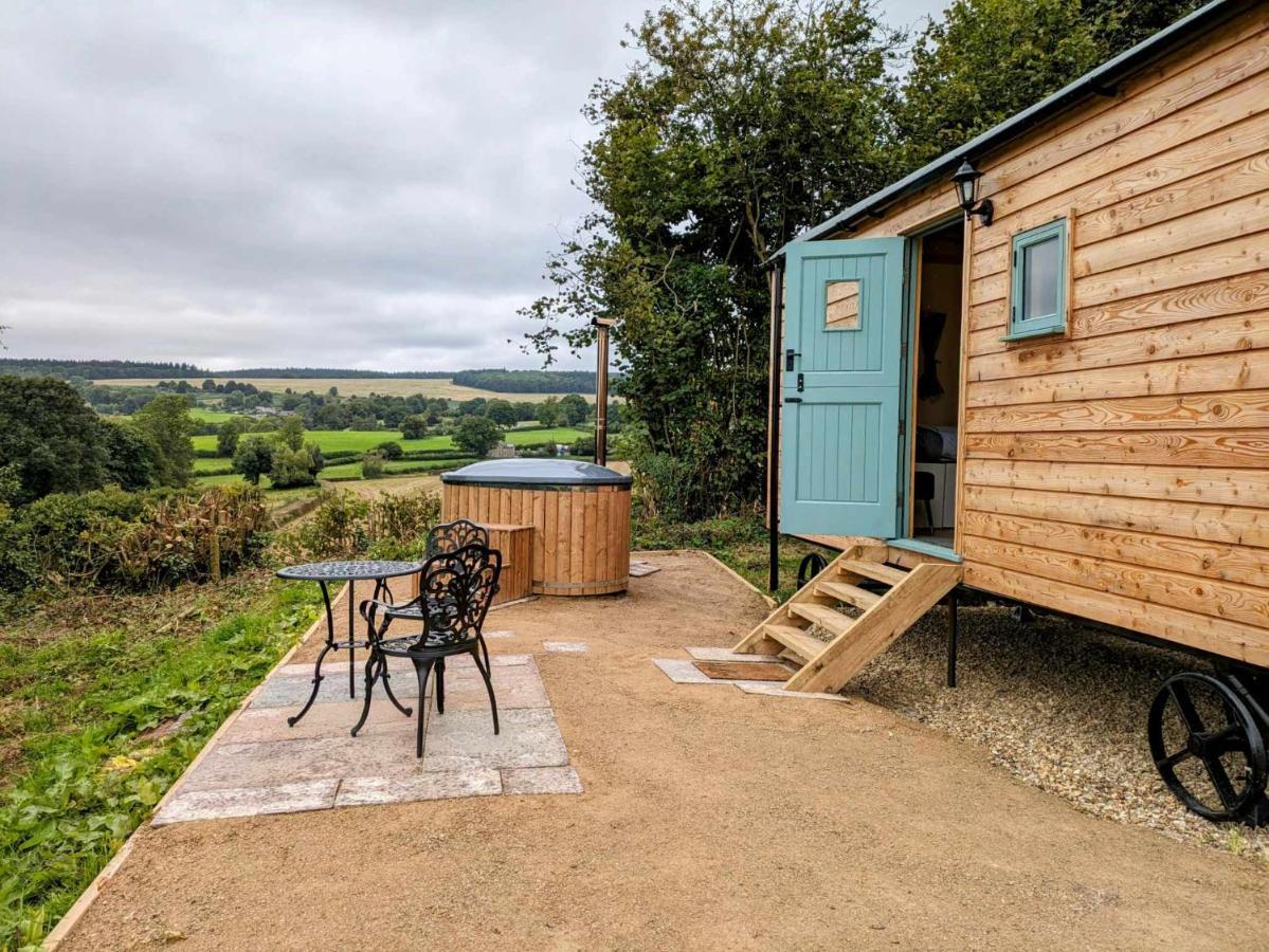 Romantic Nature Retreat, Luxury Glamping & Stargazing Views - Dragonfly Shepherd Hut Yarpole Esterno foto