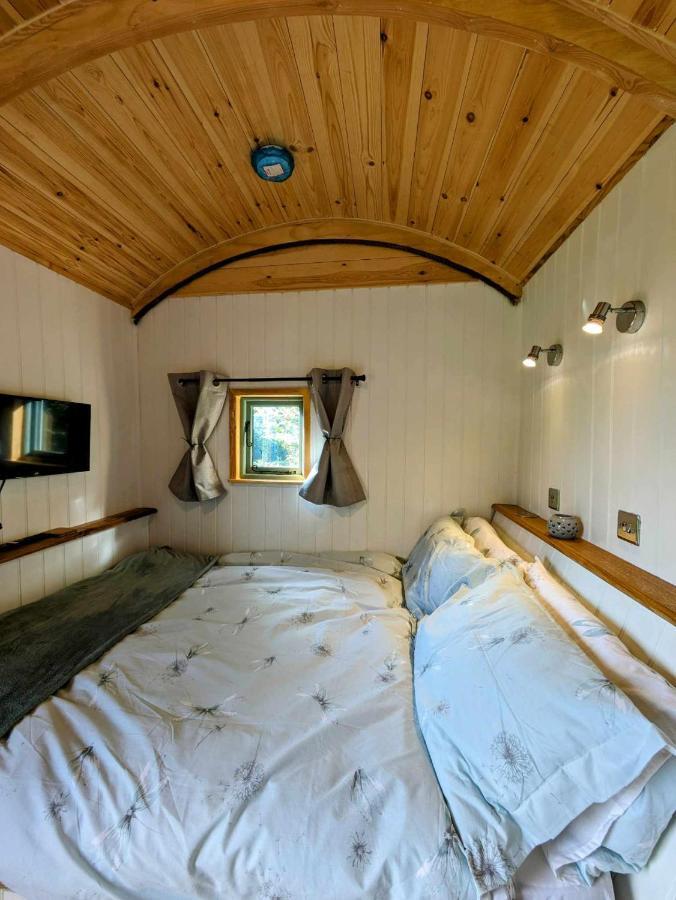 Romantic Nature Retreat, Luxury Glamping & Stargazing Views - Dragonfly Shepherd Hut Yarpole Esterno foto
