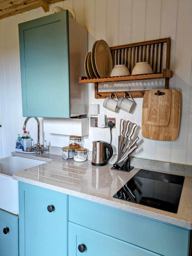 Romantic Nature Retreat, Luxury Glamping & Stargazing Views - Dragonfly Shepherd Hut Yarpole Esterno foto