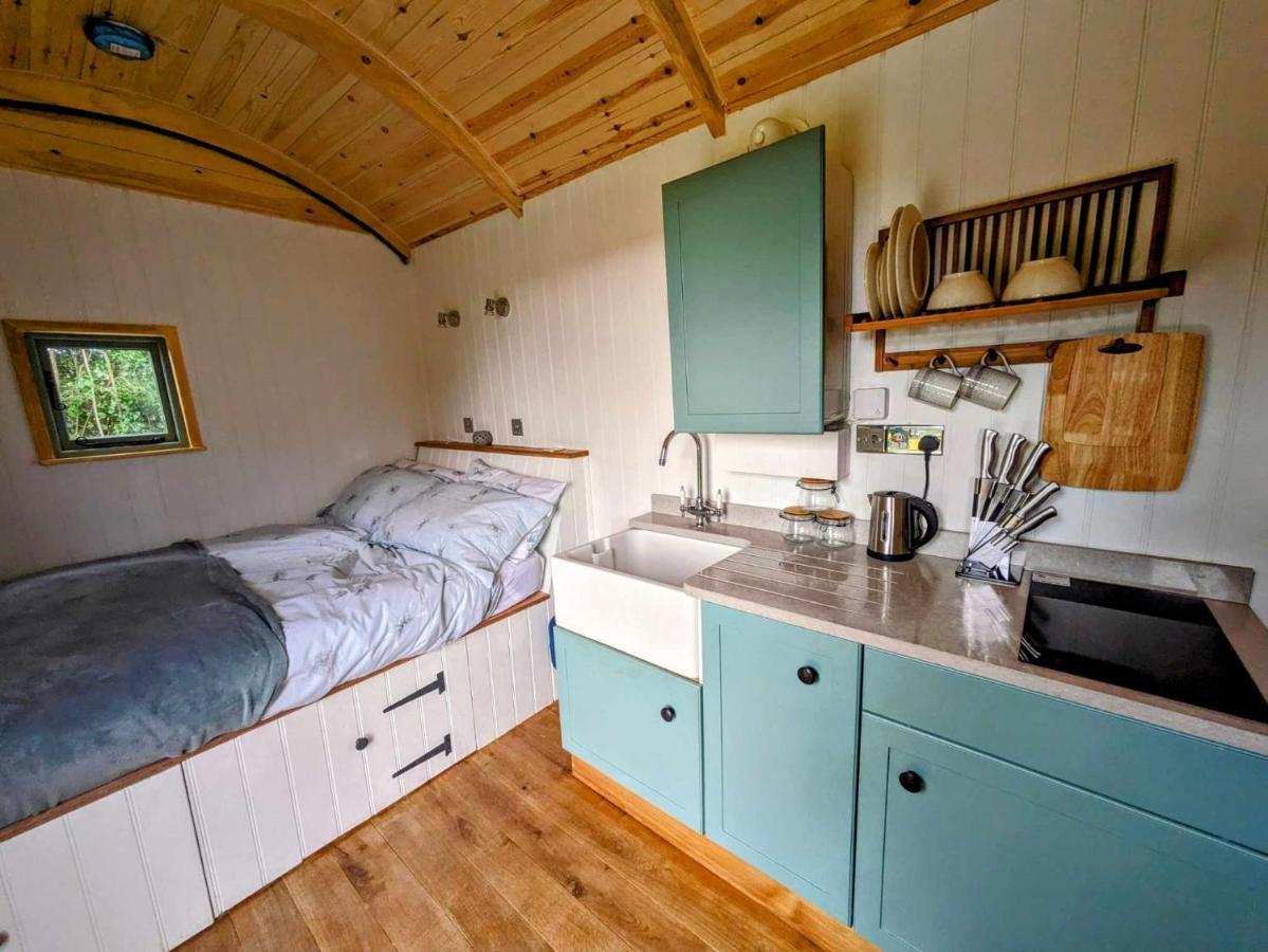 Romantic Nature Retreat, Luxury Glamping & Stargazing Views - Dragonfly Shepherd Hut Yarpole Esterno foto
